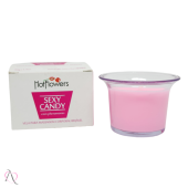 VELA BEIJÁVEL PARA MASSAGEM SENSUAL  SEXY CANDY  SABOR MORANGO C/ CHAMPANHE 40G