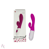 VIBRADOR SILICONE DUPLO MOTORES 30 VELOCIDADES PRETTY LOVE