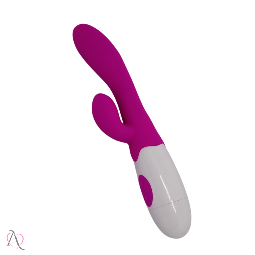 VIBRADOR SILICONE DUPLO MOTORES 30 VELOCIDADES PRETTY LOVE