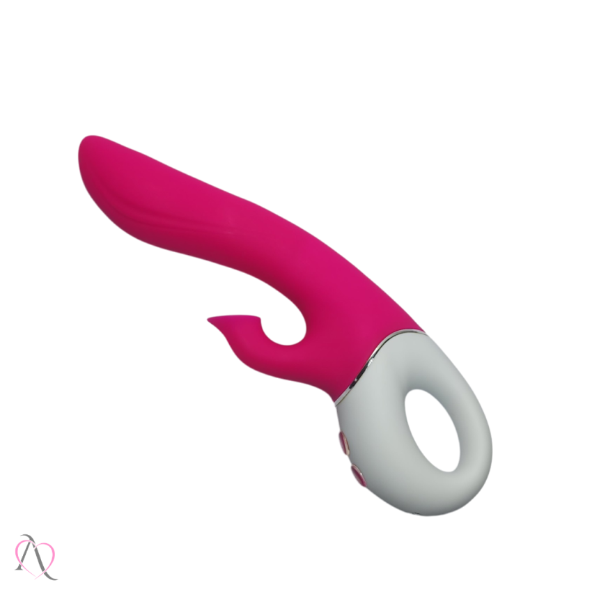 VIBRADOR E SUGADOR DE CLITÓRIS TORNADO ROSA INTT  LUXURY