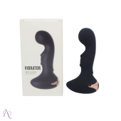 Plug Anal Curvado Com Vibrador 10 modos de vibração