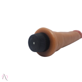 Vibrador De Pênis 18,5X4,5 CM Cor Marrom