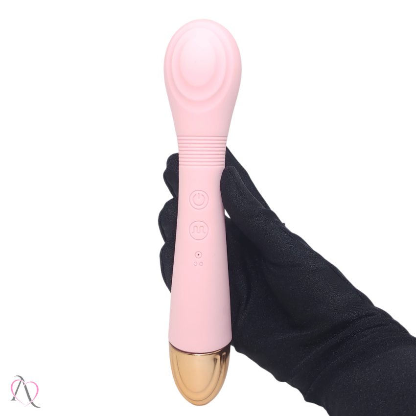 VIBRADOR ESTILO VARINHA TEXTURIZADA PONTO G  LÍNGUA ESTIMULADORA DE CLITÓRIS